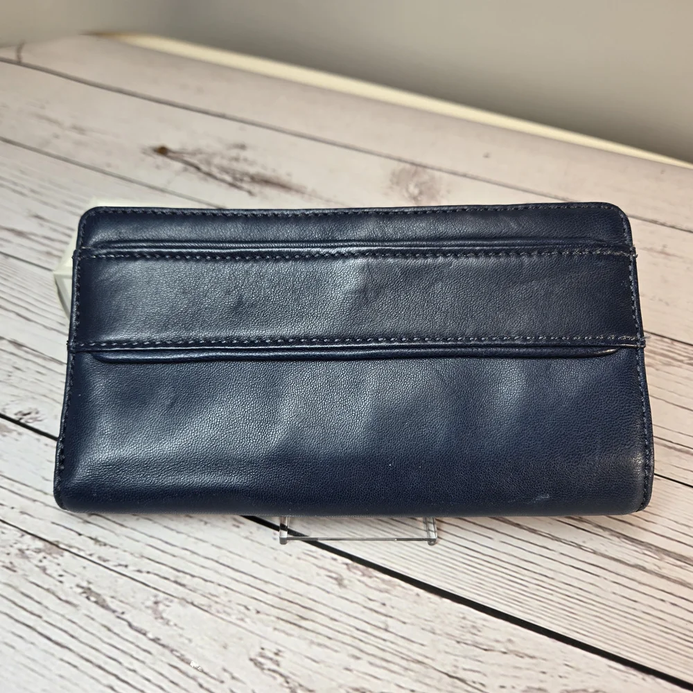 Michael Kors Navy Blue Leather‎ Wallet
