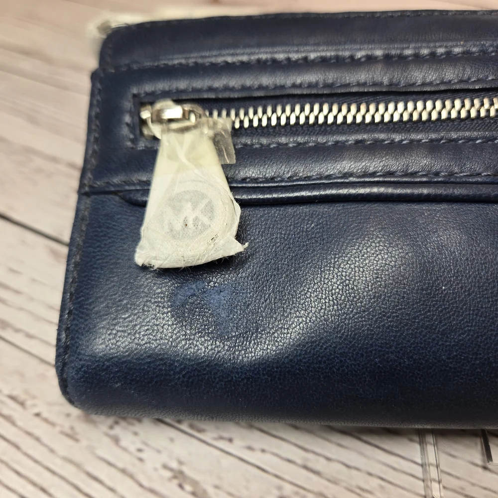 Michael Kors Navy Blue Leather‎ Wallet
