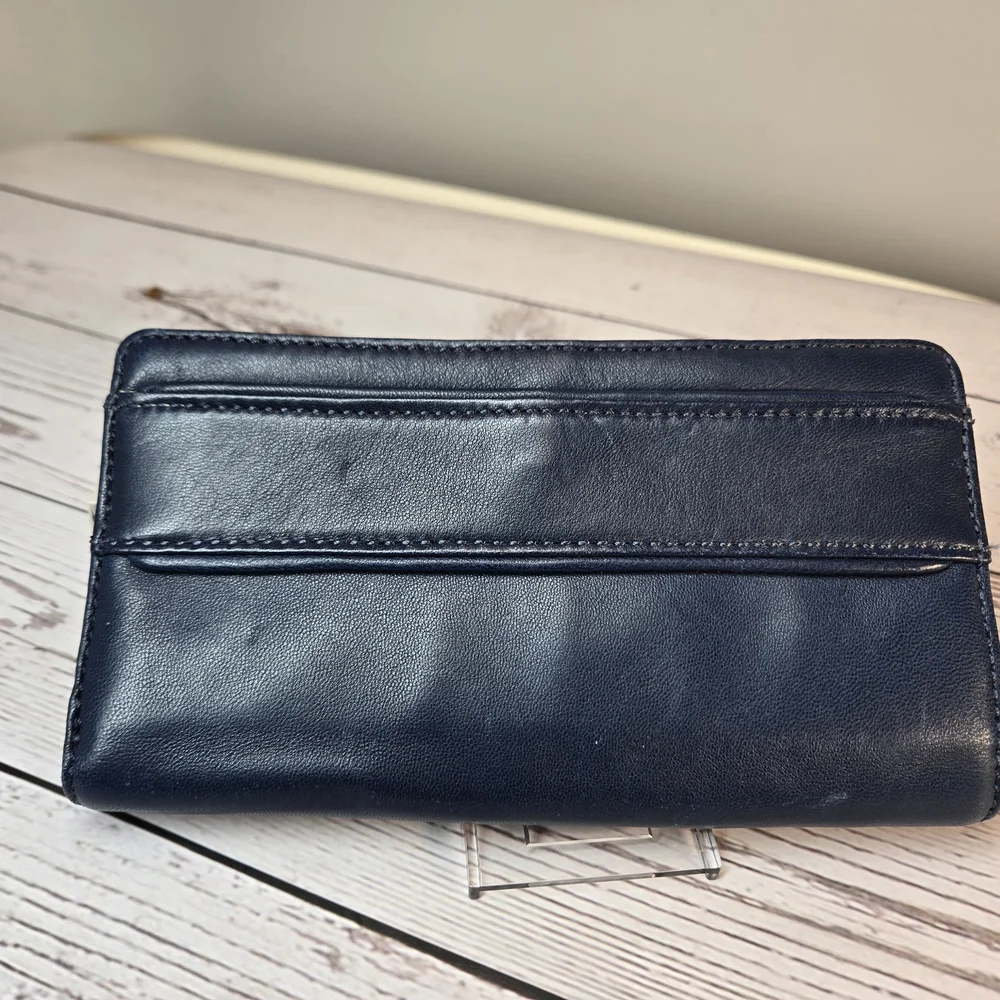 Michael Kors Navy Blue Leather‎ Wallet