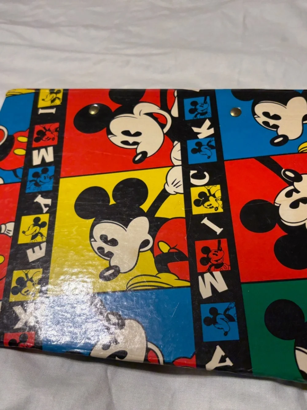 Vintage 1996 Disney World Mickey Mouse 3-Ring Photo Album Binder Holson USA