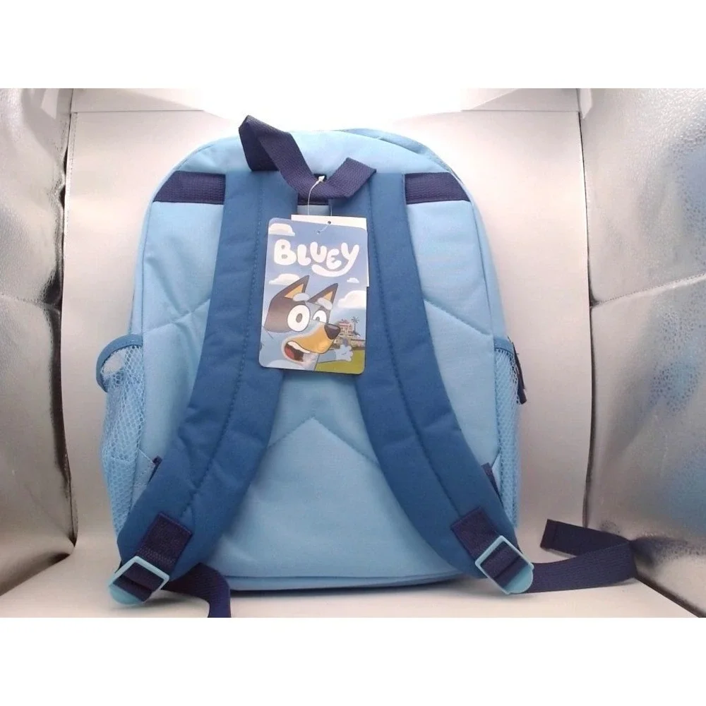 Bluey & Bingo Outside Backpack 16  with large front pocket, BRAND NEW WITH TAGS