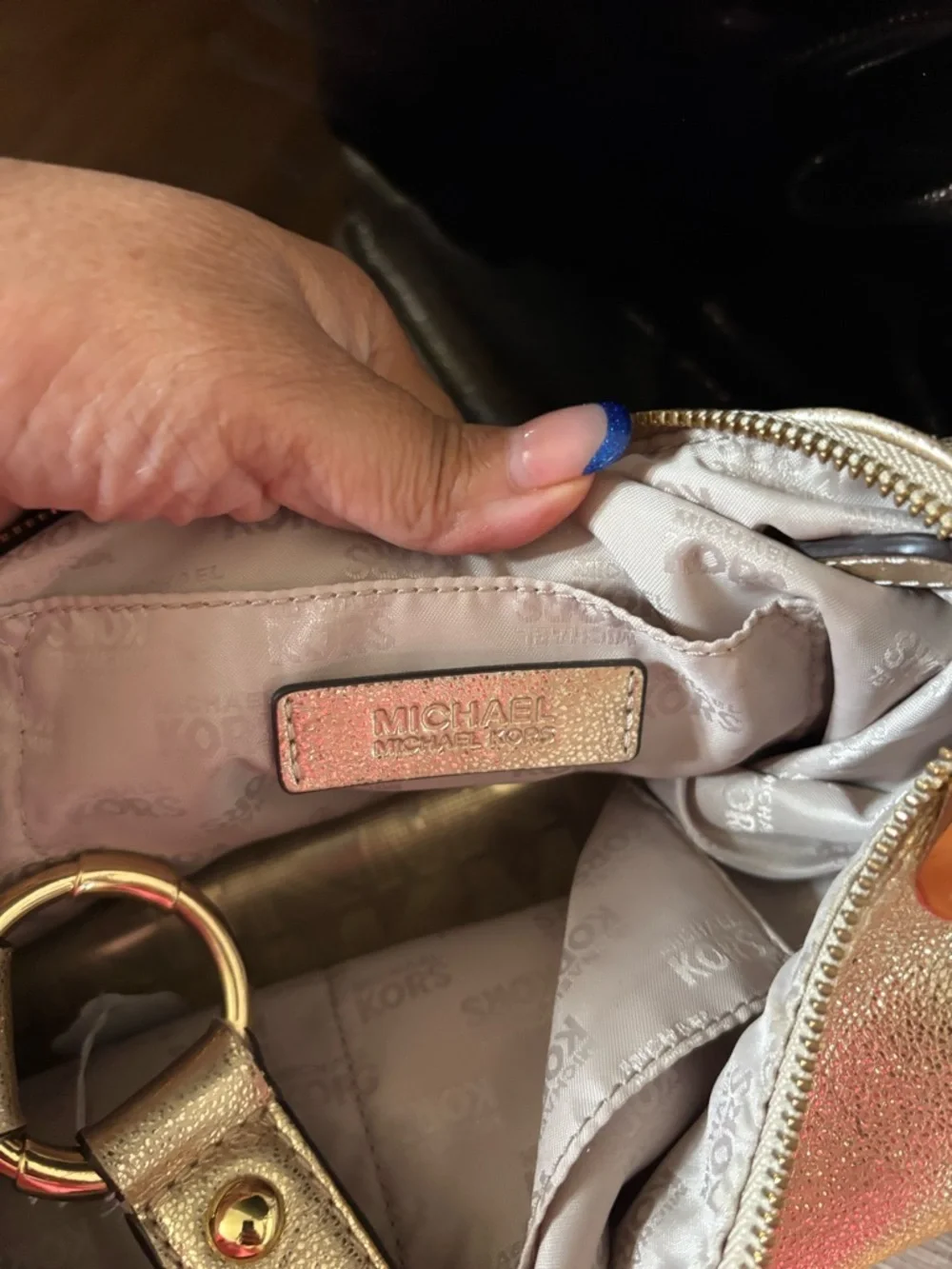 Michael Kors metallic gold