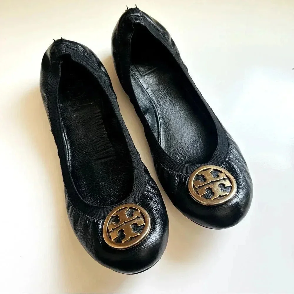 Tory Burch Caroline Leather Ballet Flats