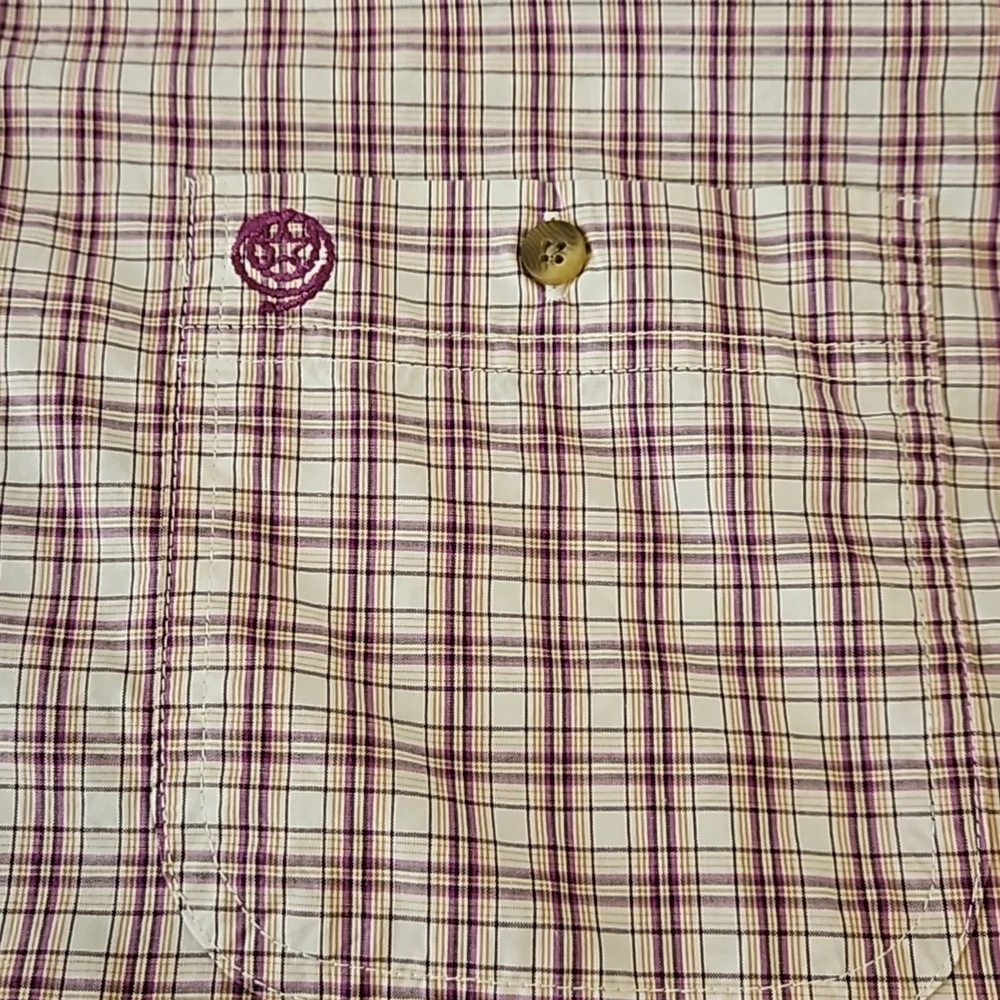 Wrangler Men's George Straight Plaid Western Shirt Size M NWOT