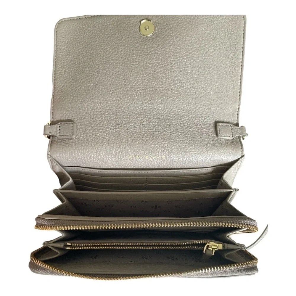 Tory Burch Bombe Flat Wallet Crossbody Bag