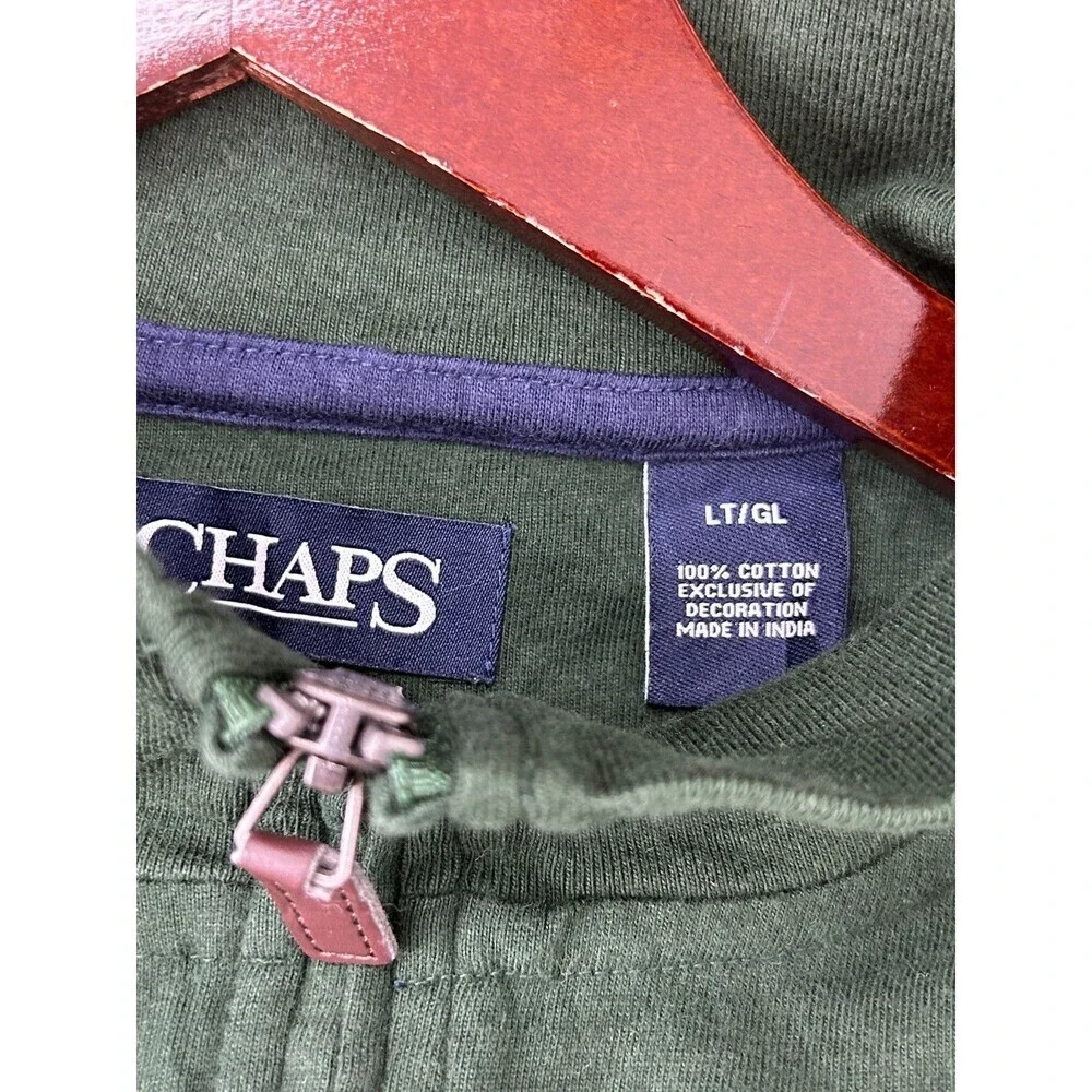 Chaps mock embroidered