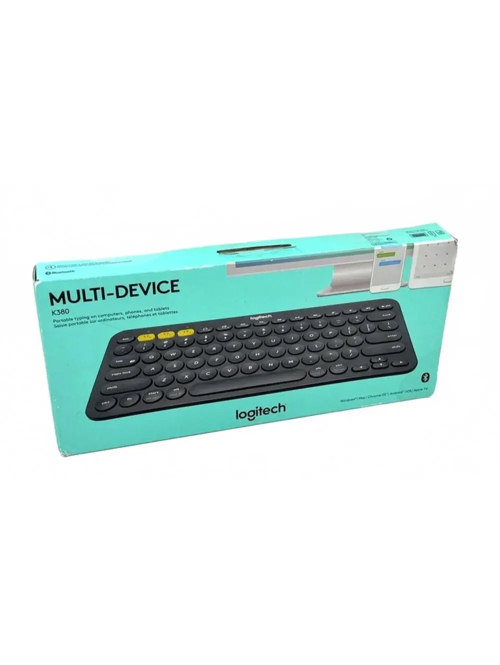 Logitech K380 Wireless Bluetooth Keyboard PC Mac Phone + More- Dark Grey NIB