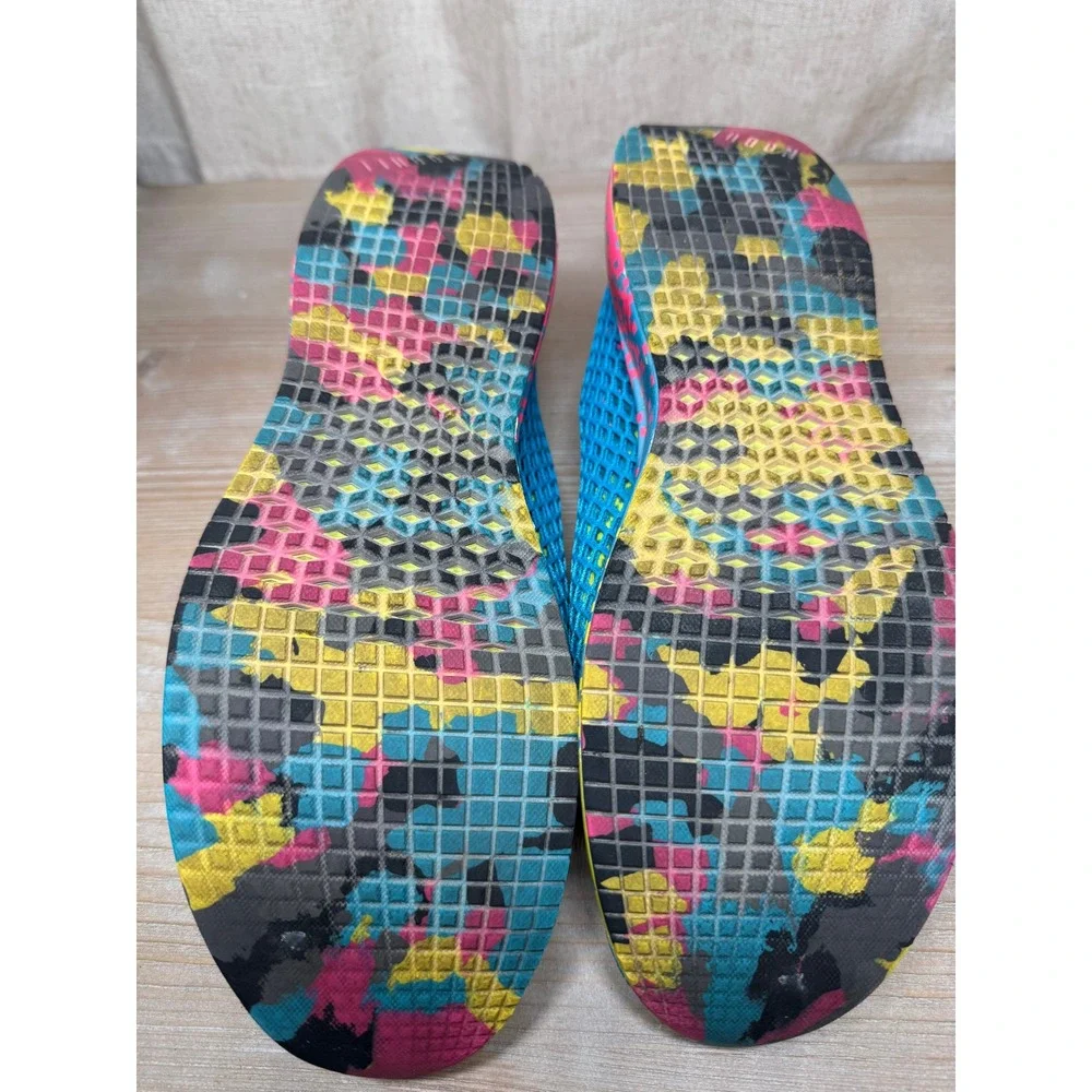 NOBULL Mesh Runner Mens 8 Electric Blue Pink Yellow Training Shoes Sneakers