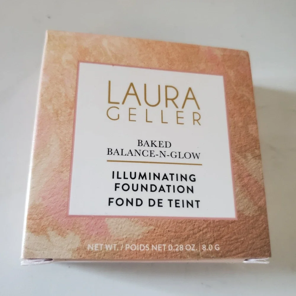 Laura Geller Baked Balance-N-Glow Illuminating Foundation Porcelain .32oz  New