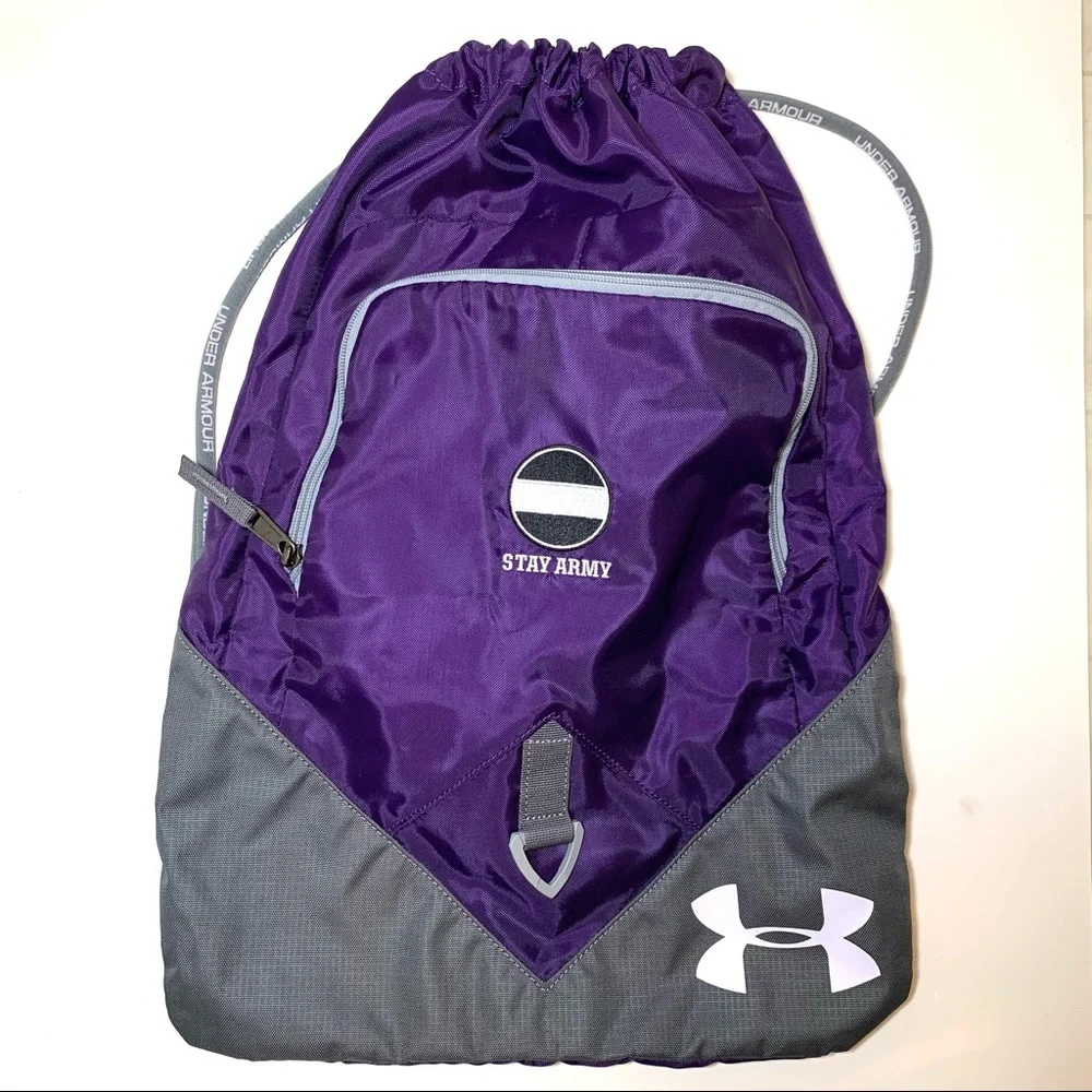 Under Armour Stay Army US Army Drawstring Sackpack Gym Bag NWOT Backpack