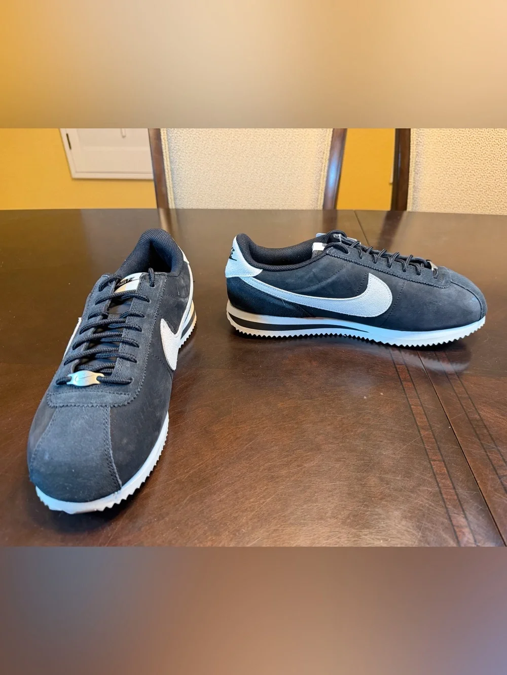 New Nike Cortez Black White Sneaker Shoes Size US 11