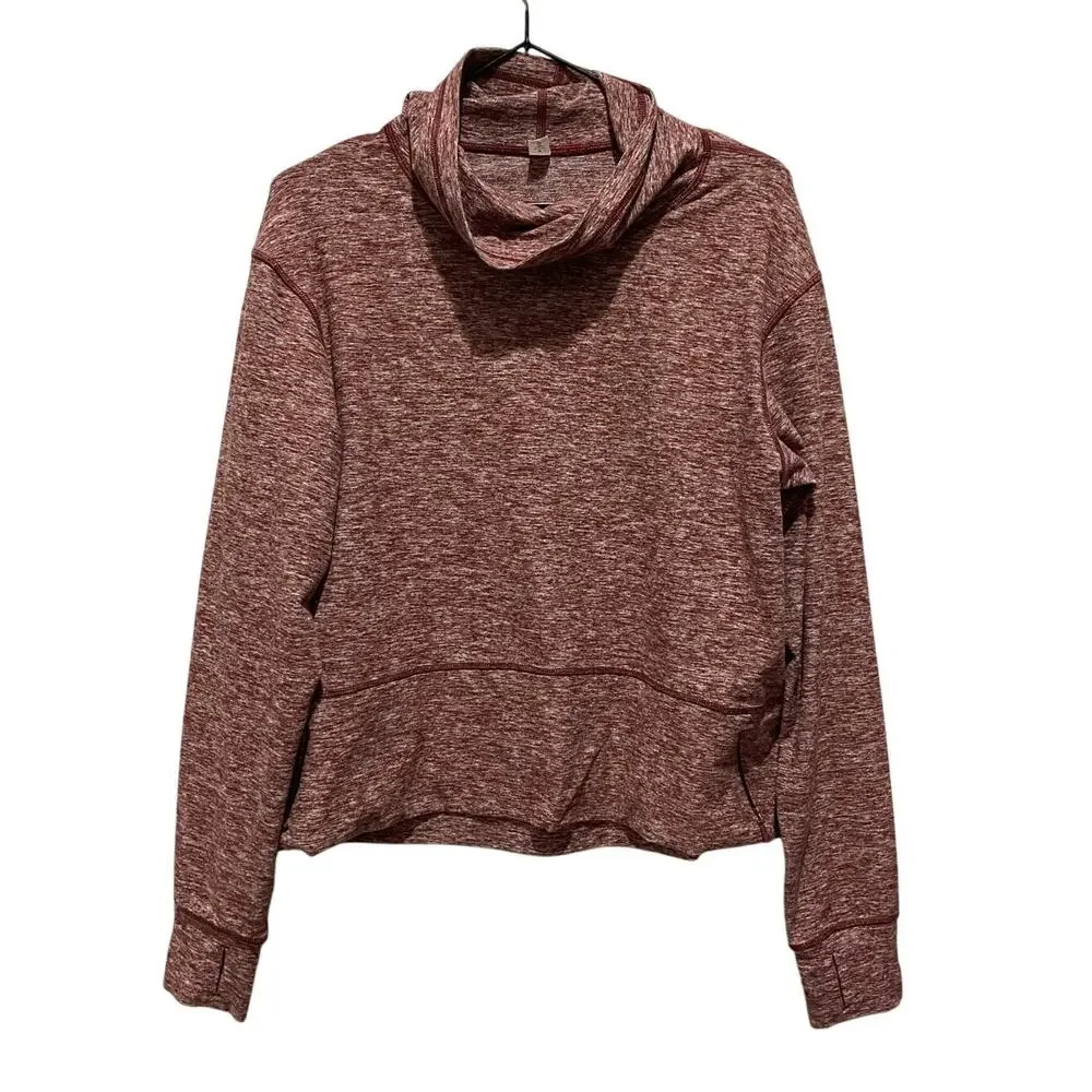 Lululemon Ready to Rulu Fleece Pullover in Heathered Savannah Size 6