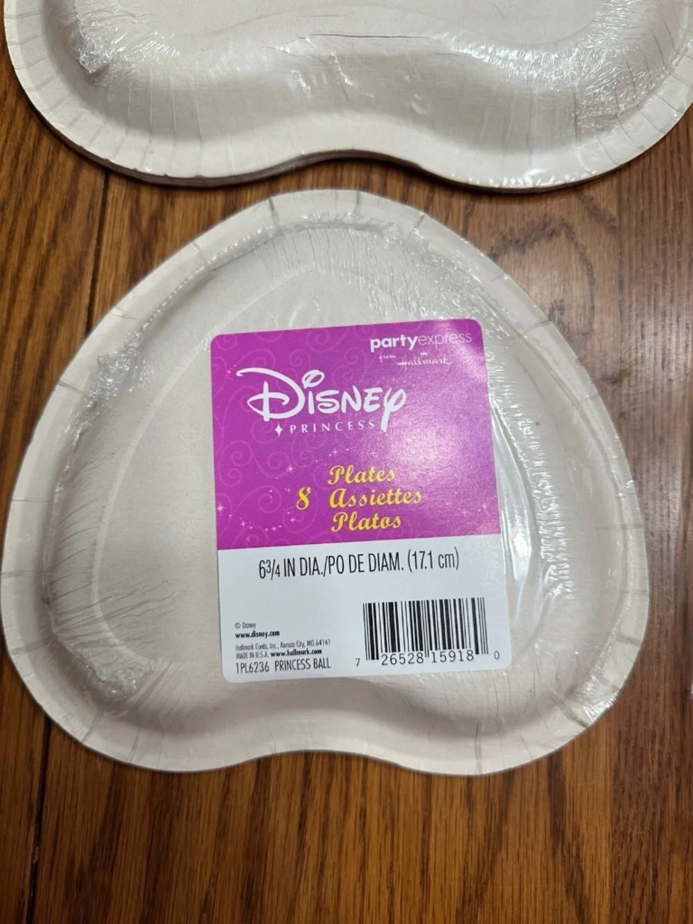 Disney Princess VTG 2004 Birthday Party Supplies Lot Hallmark Heart Plate Napkin