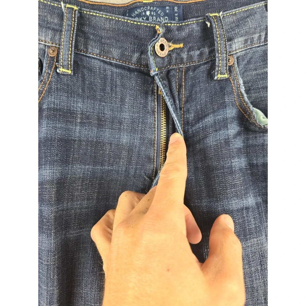 Lucky Brand 361 Vintage Fit Straight Leg Jeans Mens Size 32x30 Blue Stretch