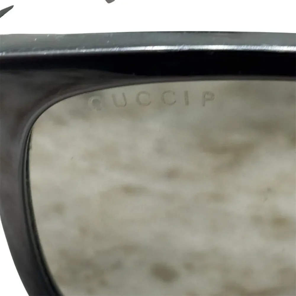 Gucci Unisex Square Sunglasses‎ Black Frame Gray Lens UV400 Protection