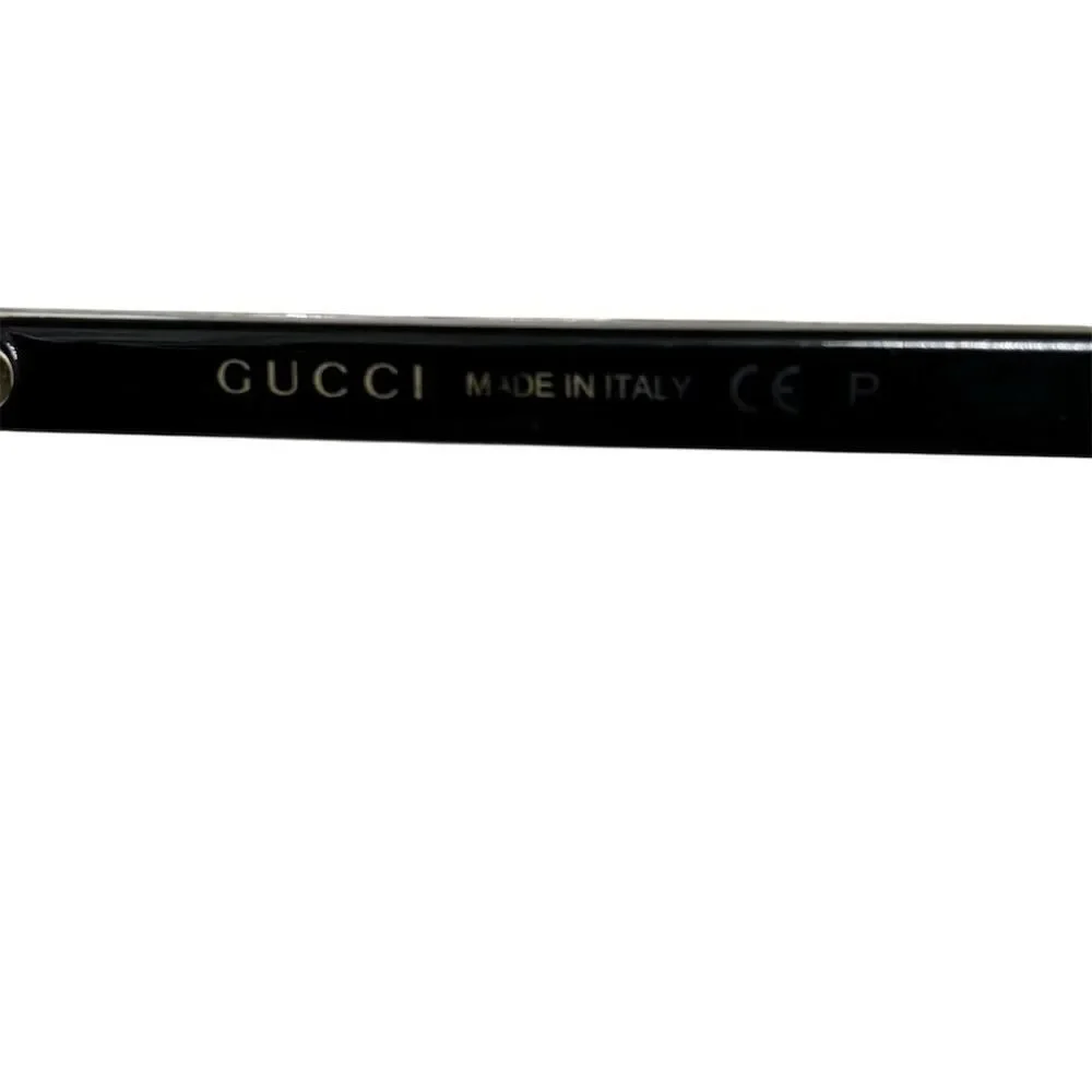 Gucci Unisex Square Sunglasses‎ Black Frame Gray Lens UV400 Protection