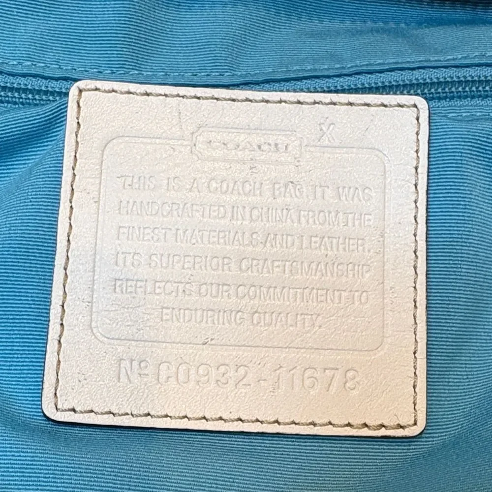 Coach Bag Purse Handbag Y2K Hampton Pastels Watercolor Stripe Hobo Shoulder Bag