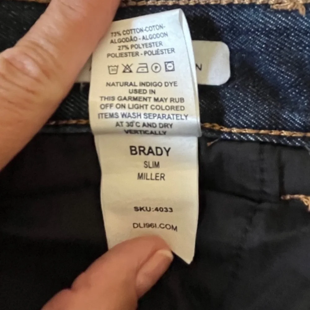 DL1961 Brady Ferret ActiveX 360 Comfort Slim Boys Jeans. Blue. Size 18. #634