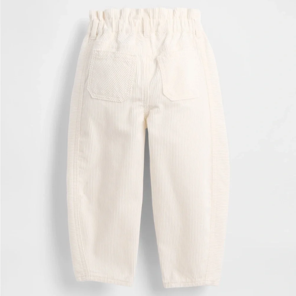 Gap Kids Girls’ Ivory Corduroy Horseshoe Pants—5