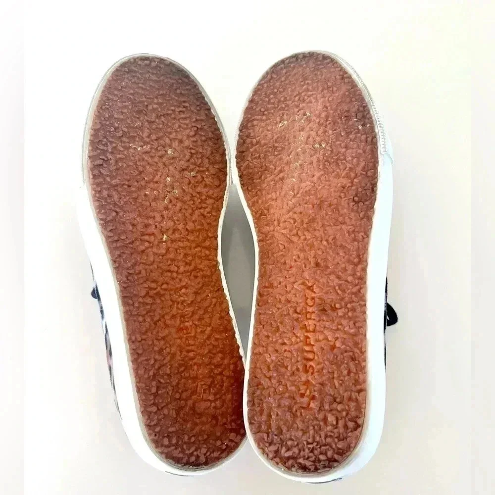 Superga velvet leopard