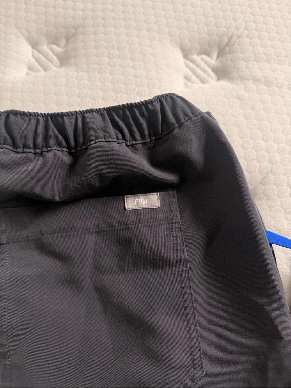 Figs Men's Charcoal Joggers with Blue Drawstring