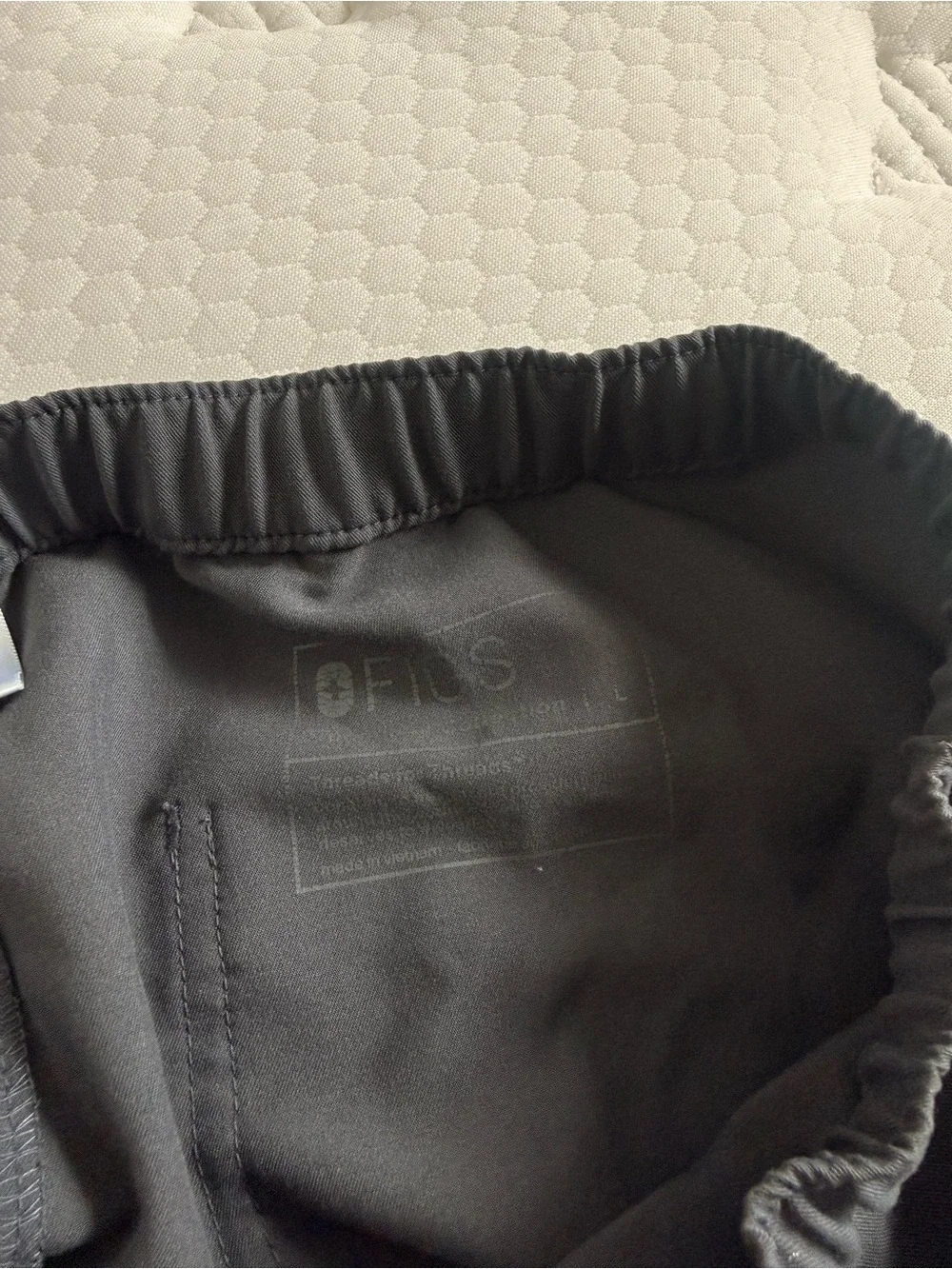 Figs Men's Charcoal Joggers with Blue Drawstring