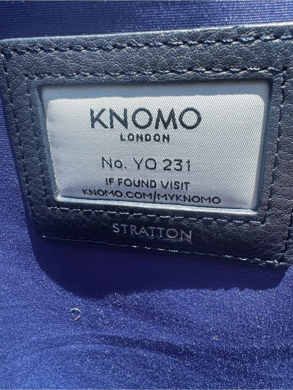 Knomo navy tote