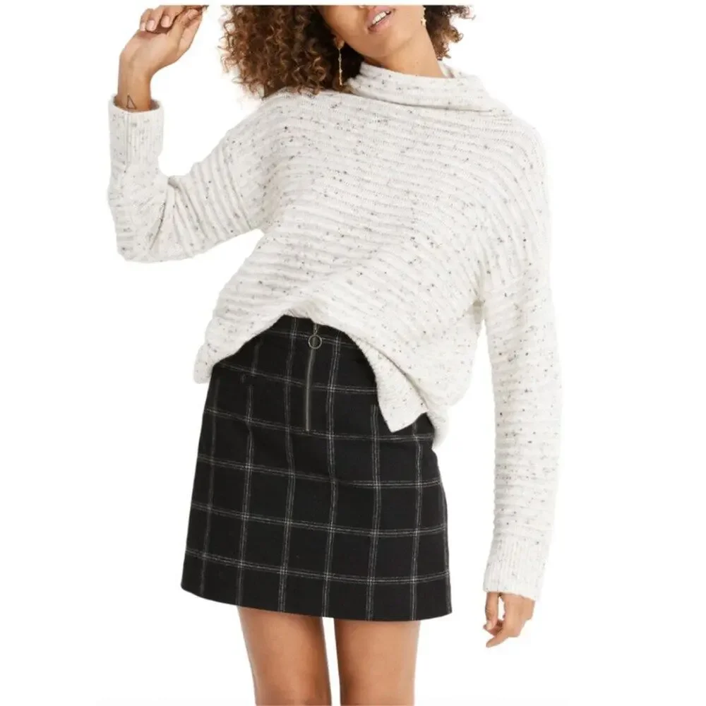 Madewell Donegal Belmont Mockneck Sweater in Coziest Yarn