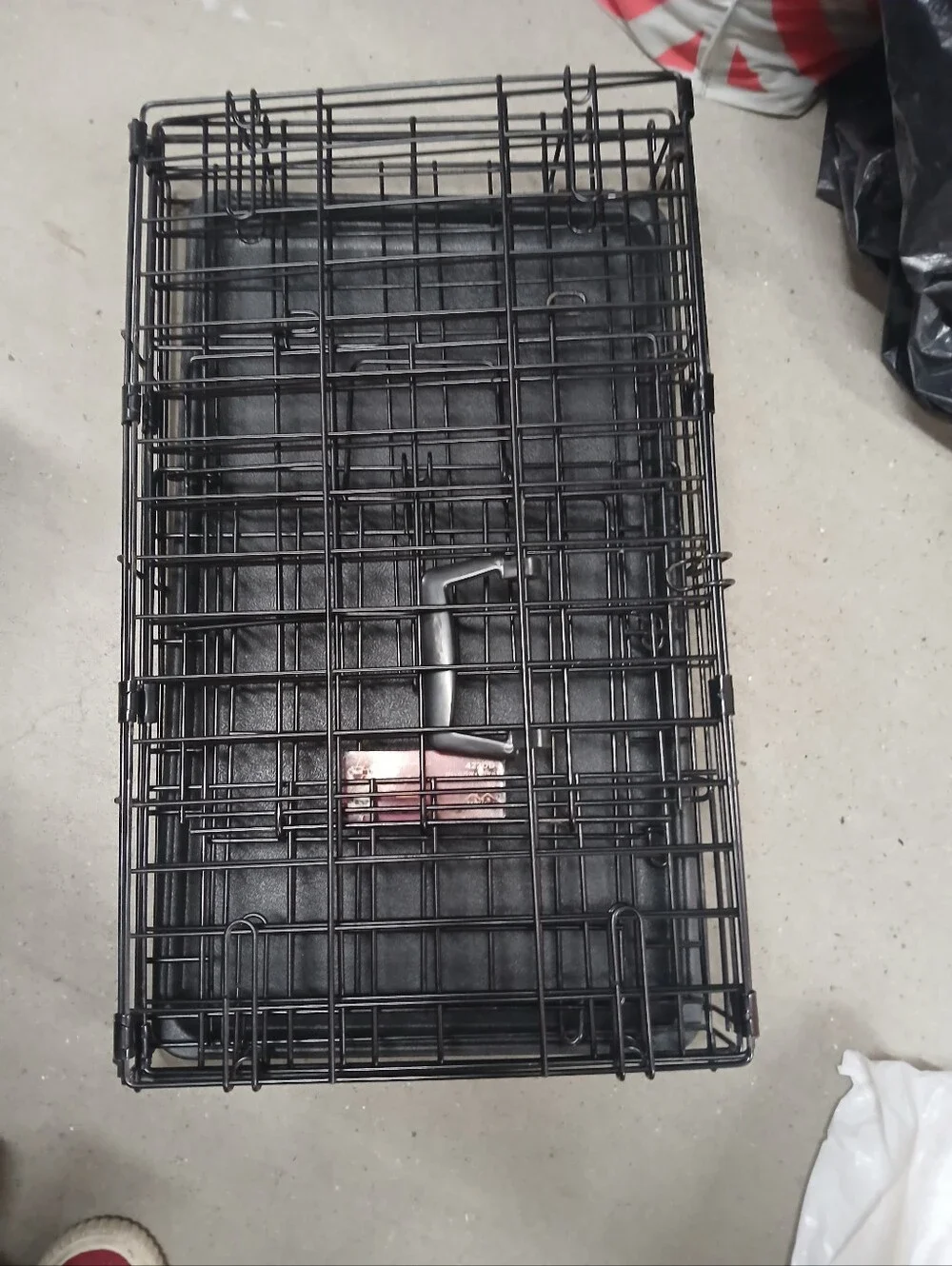 Life Stages 422DD Foldable Wire Dog Crate in Black