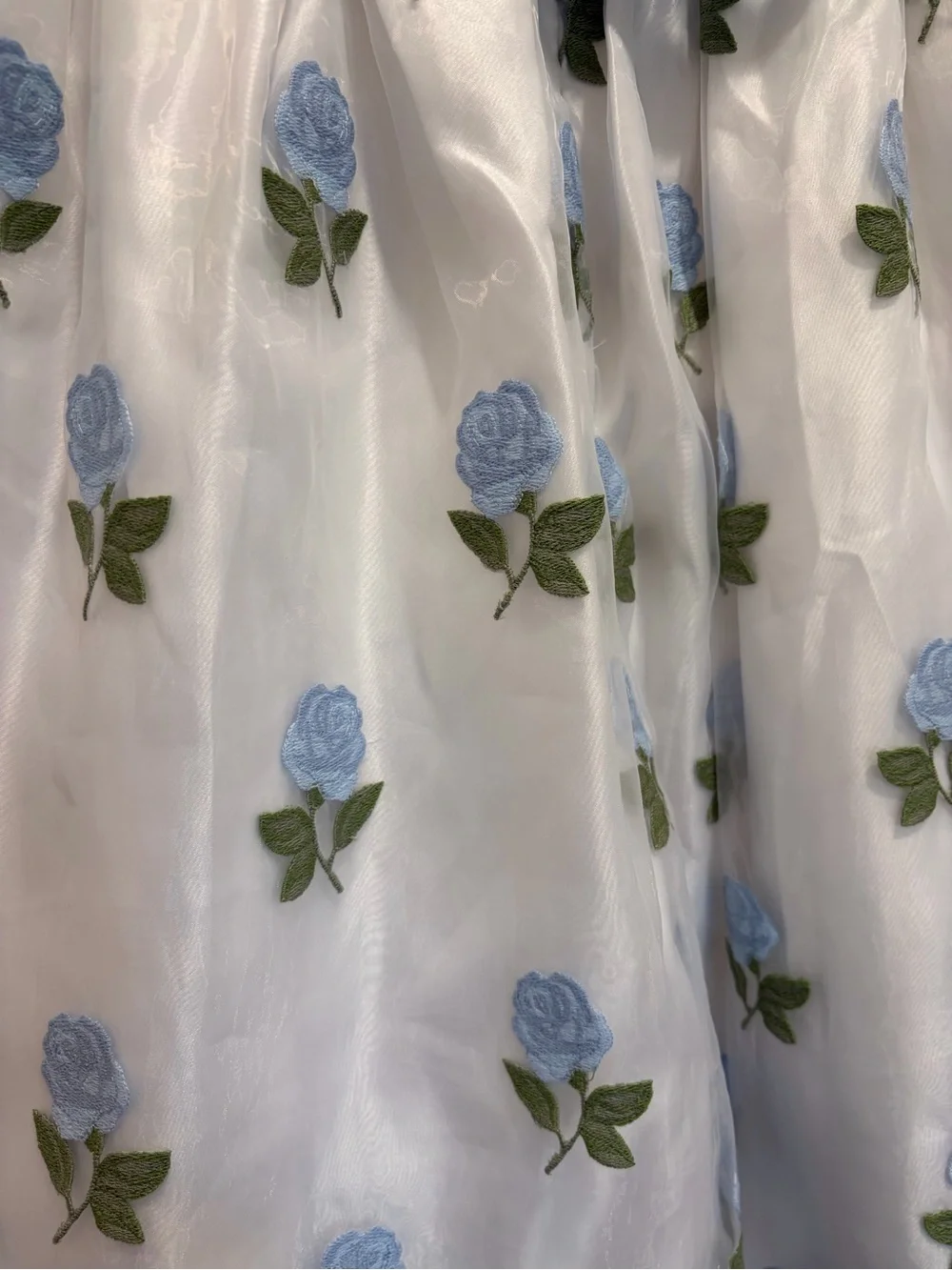 RACHEL RILEY US BLUE ROSE EMBROIDERED ORGANZA DRESS 10Y