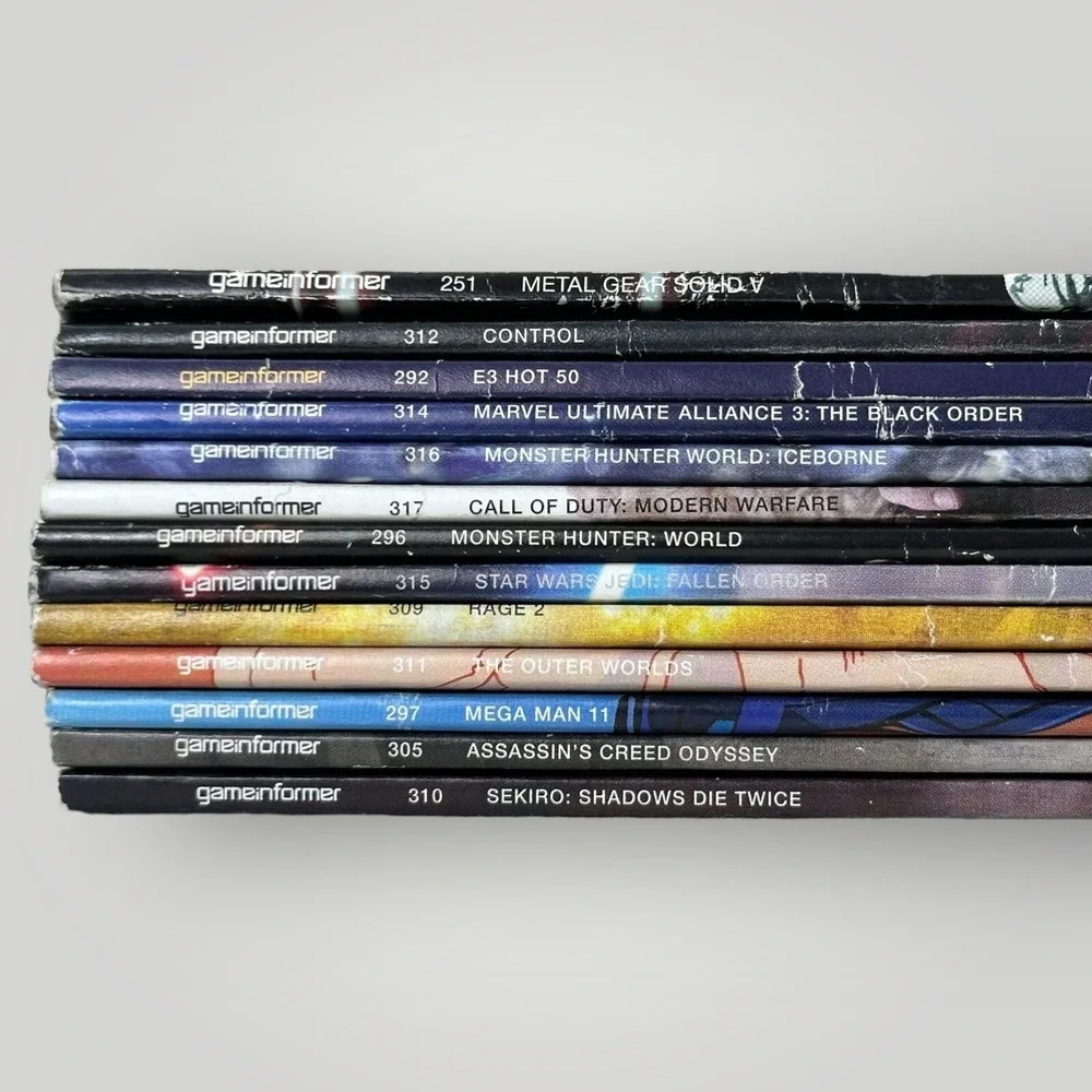 Game Informer Magazine Lot 13 Issues 2014-2019 #251 292 296 297 305-317 Gaming