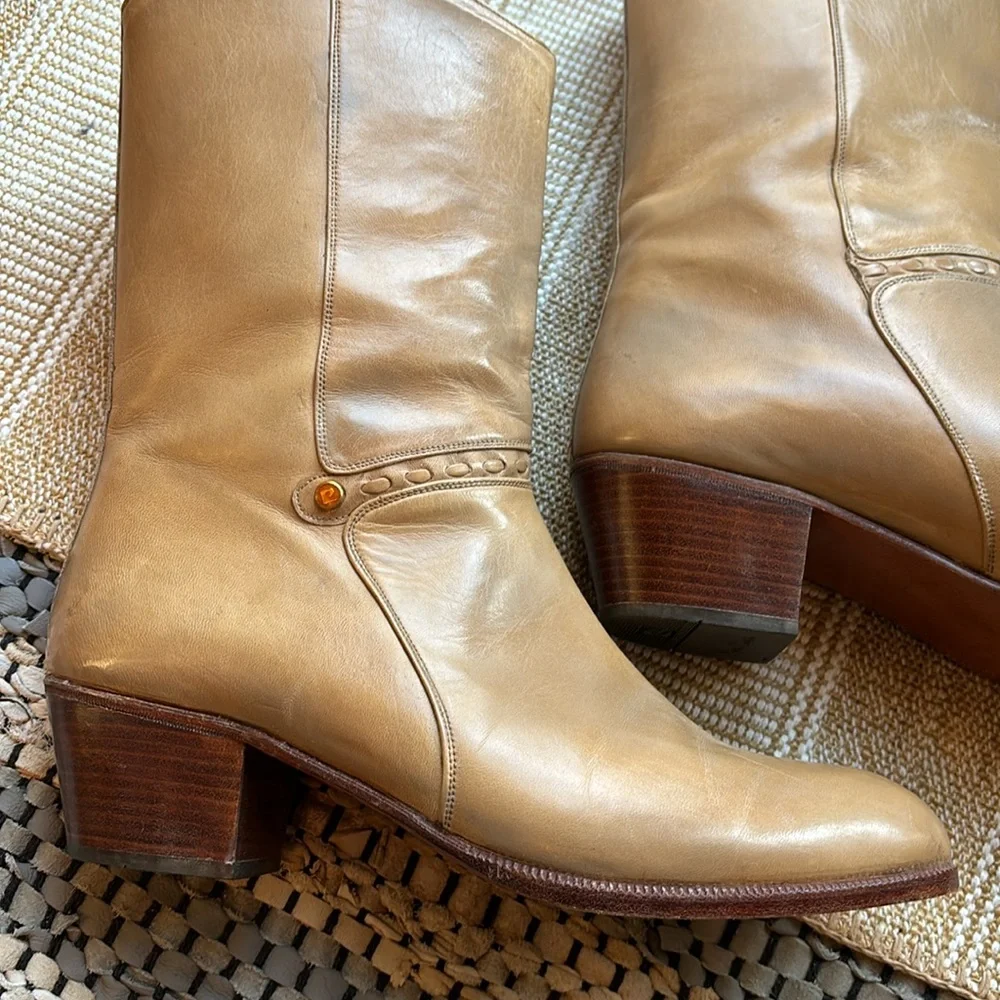 PIERRE CARDIN Men’s Vintage Tan Boots 1227