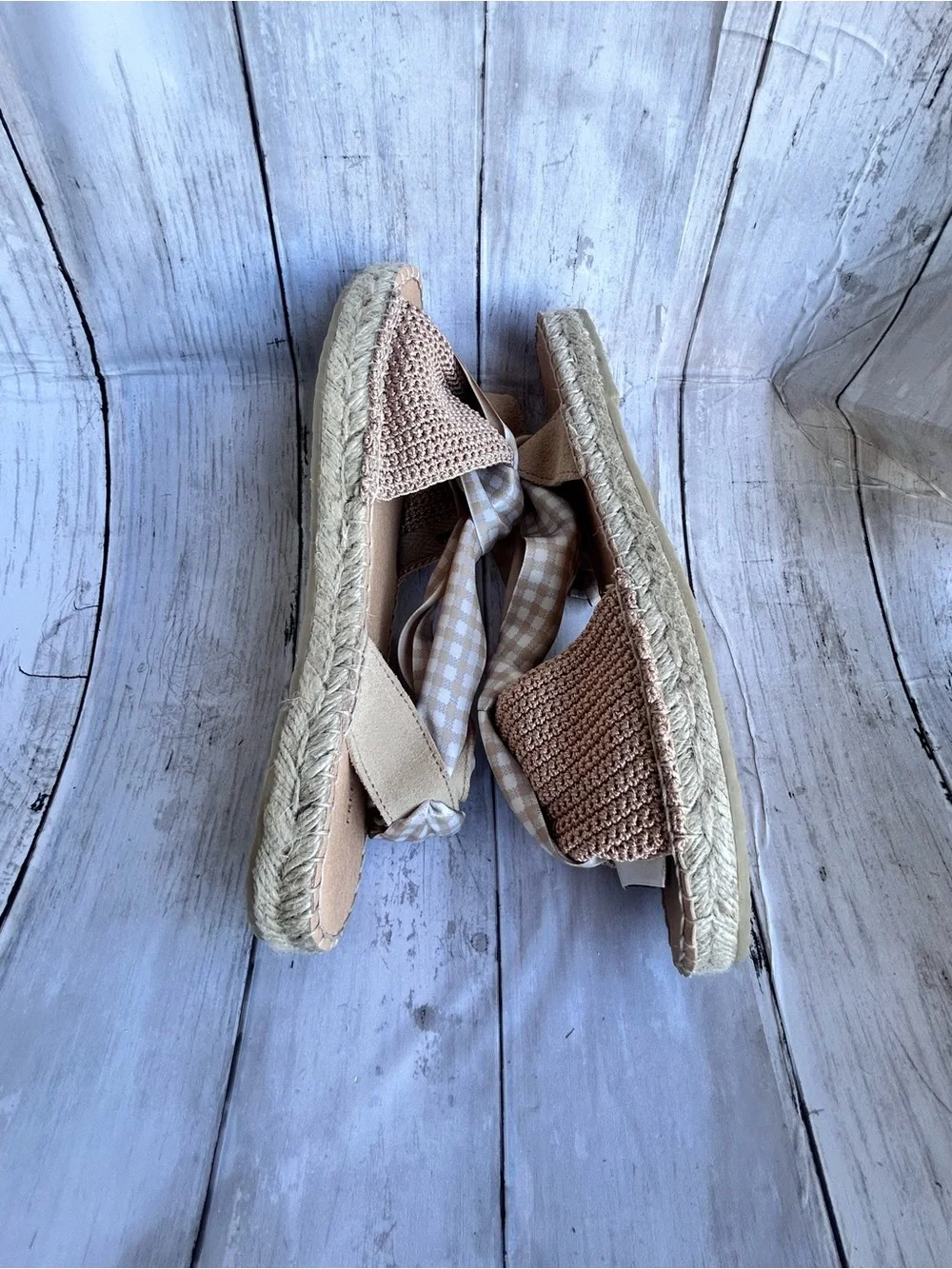 a Free People lace-up espadrille sandal