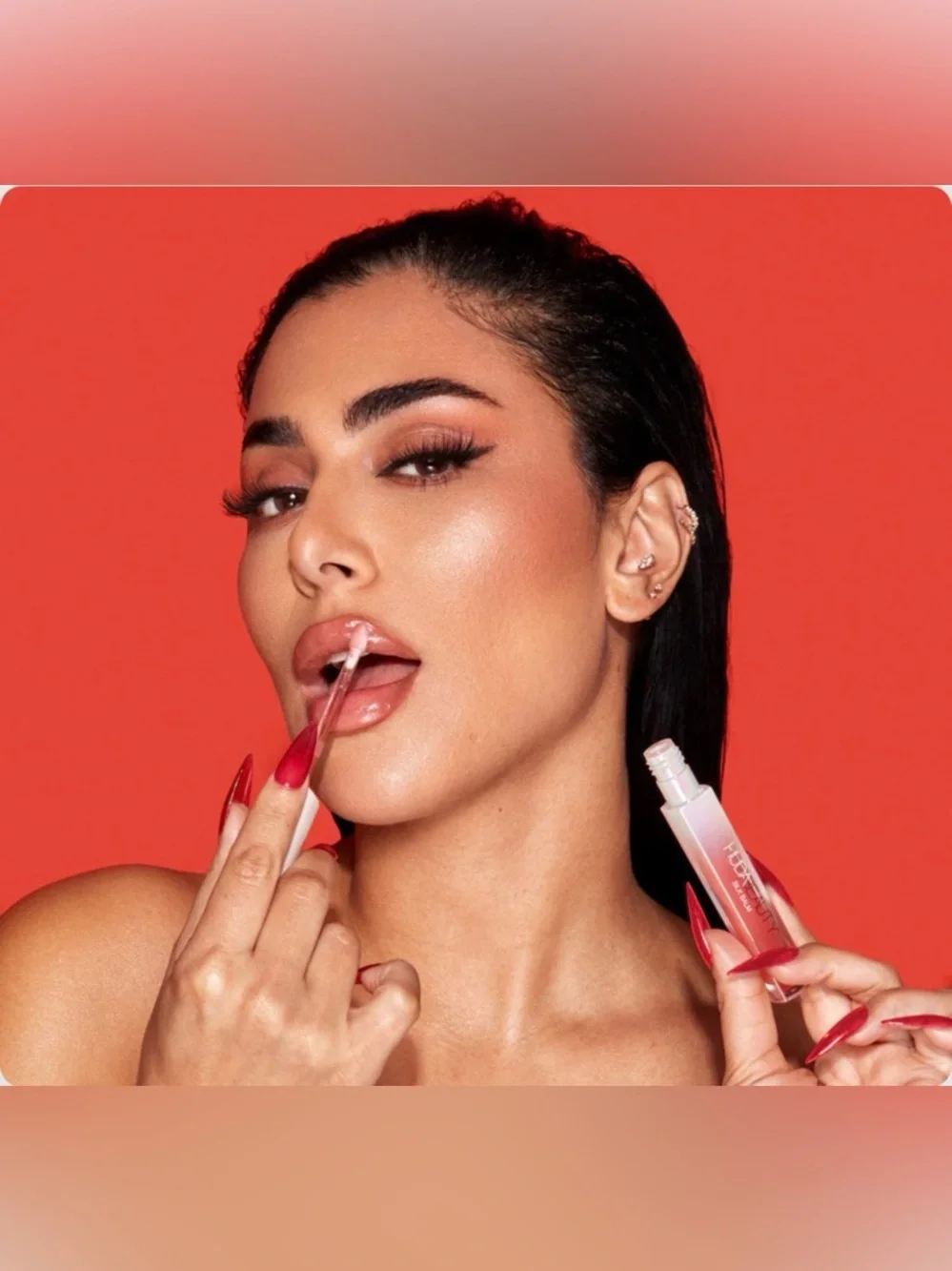 Huda Beauty Silk Balm Spicy Lip Plumper Fuego Thermo Plumping NWT