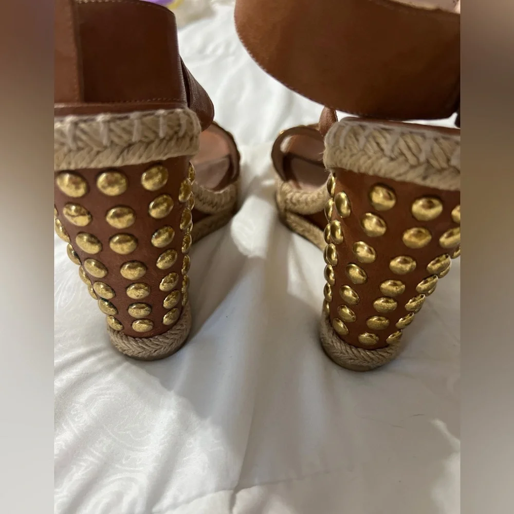 leather espadrille