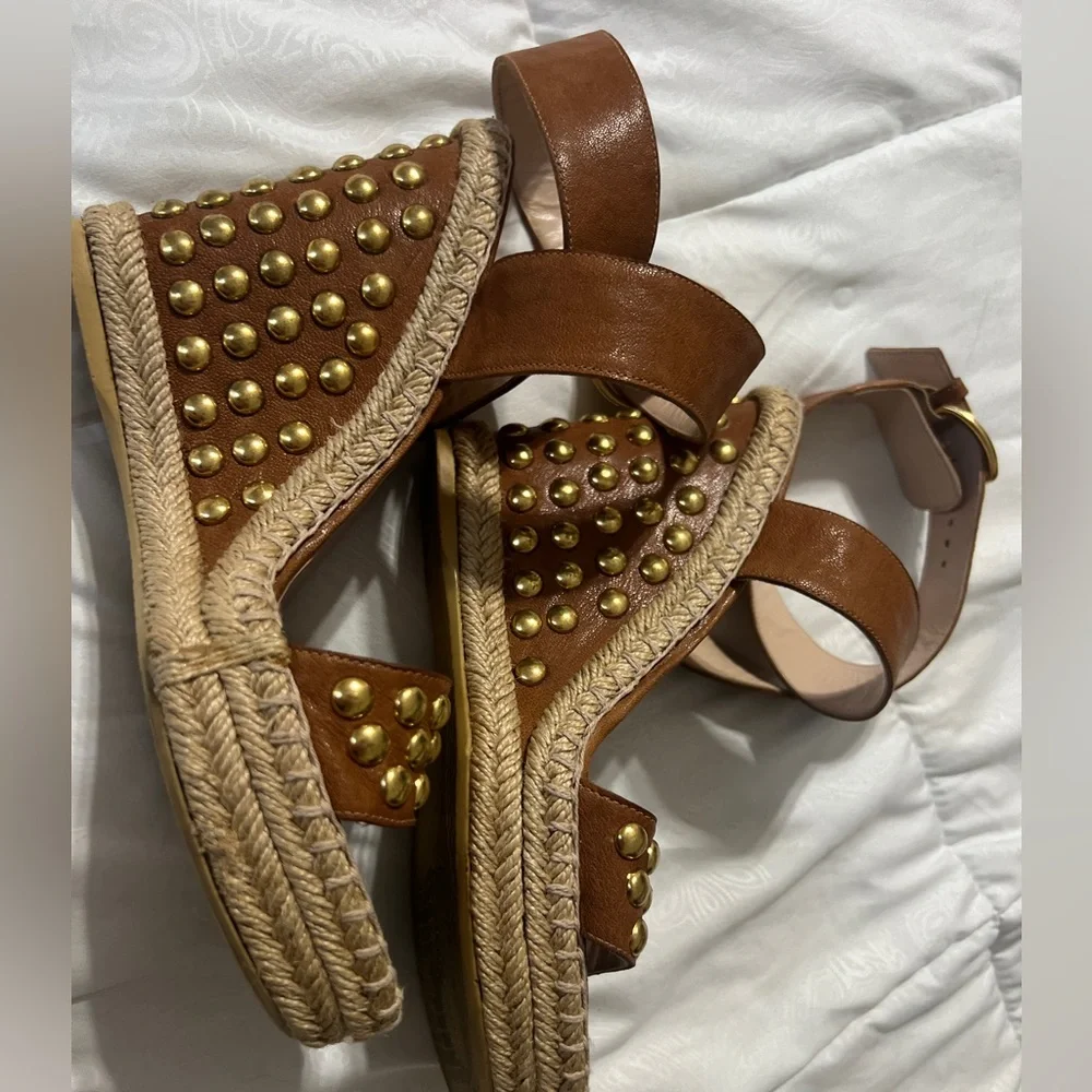 leather espadrille