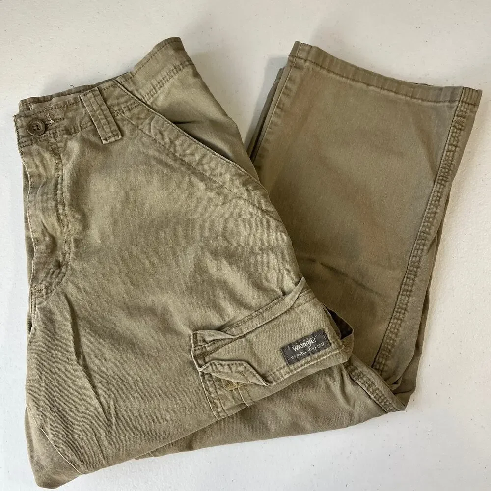 Wrangler Utility Relaxed Fit Cargo Jeans Mens 29 x 30 Straight Leg Skate Hike