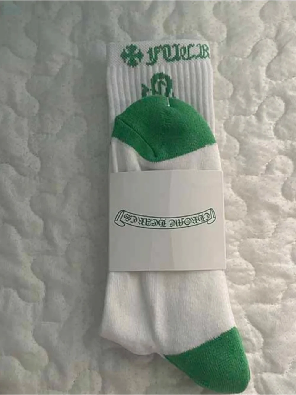 Chrome Hearts Classics Socks White/Green