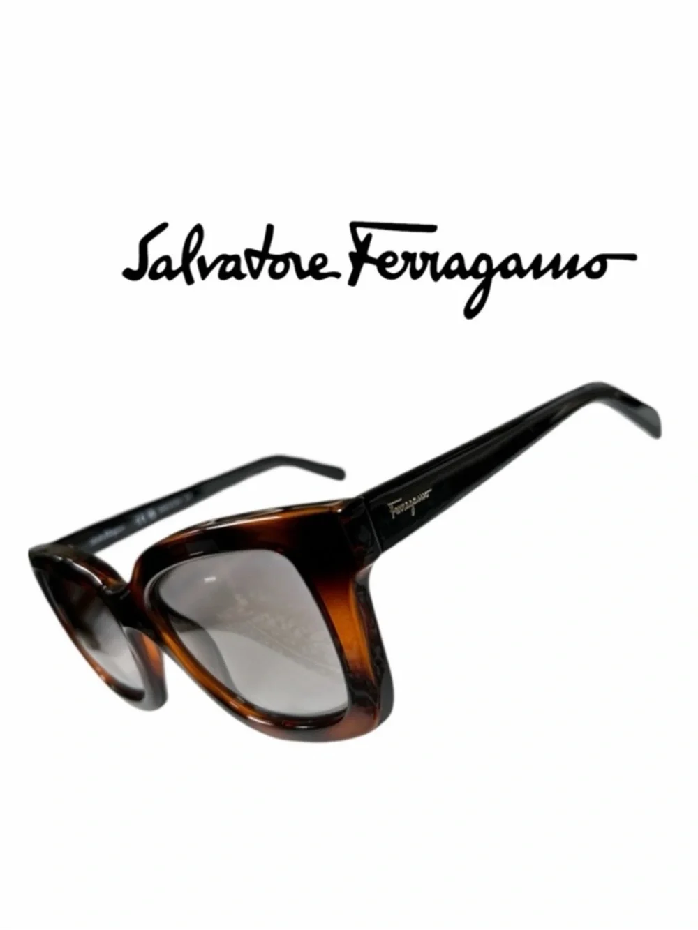 Salvatore Ferragamo Women’s‎ SF955S Brown Tortoise Frame Sunglasses