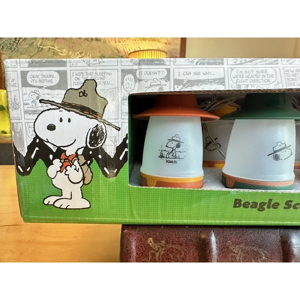 PEANUTS Beagle Scout Collection Snoopy String Lights 10 LED Pcs‎ Set New In Box