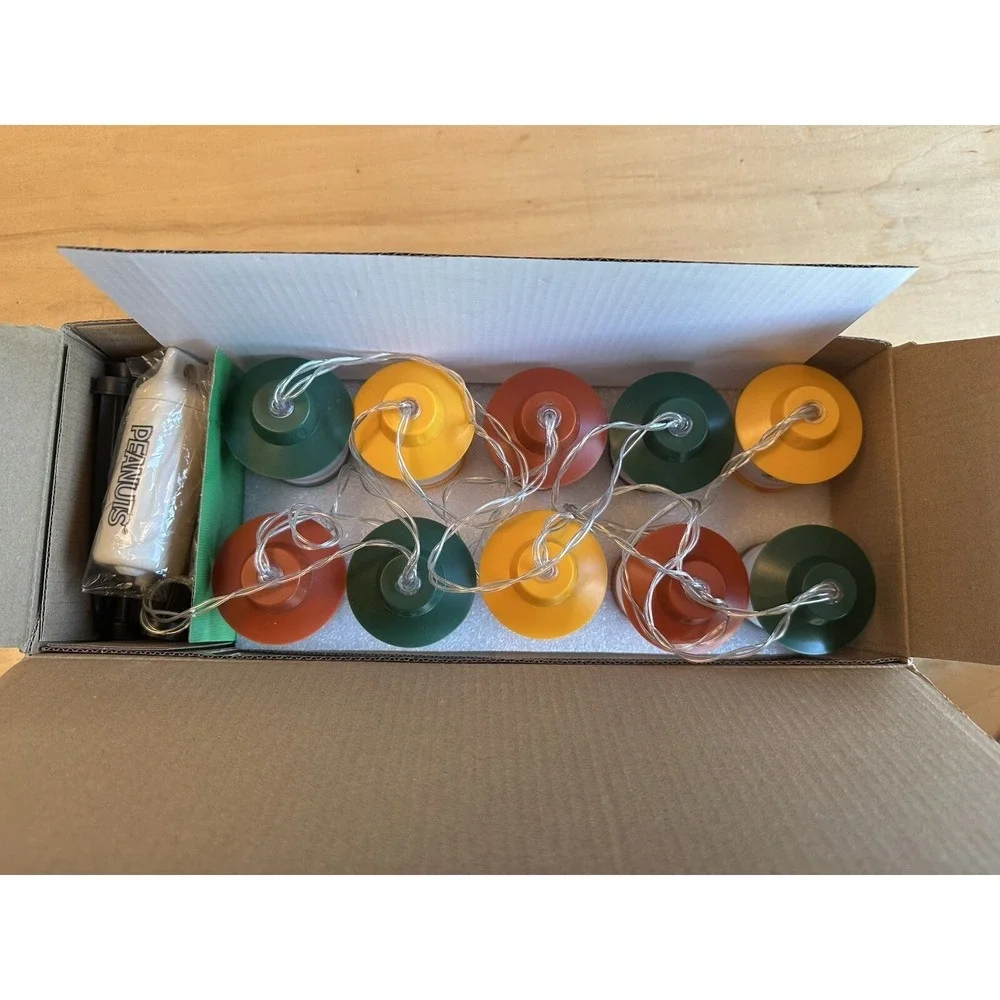 PEANUTS Beagle Scout Collection Snoopy String Lights 10 LED Pcs‎ Set New In Box