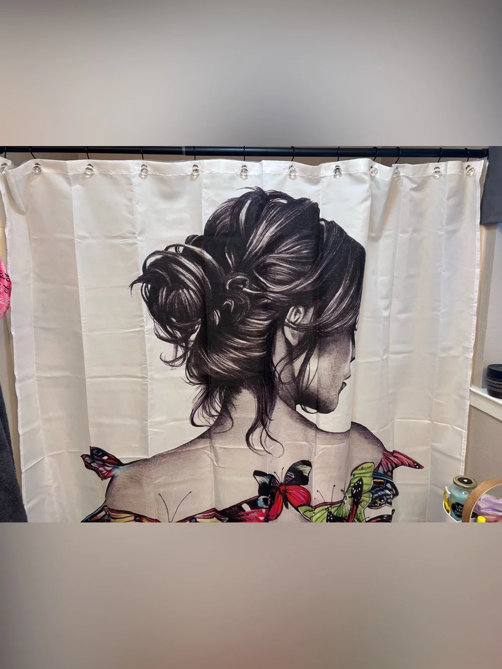 N/A shower curtain