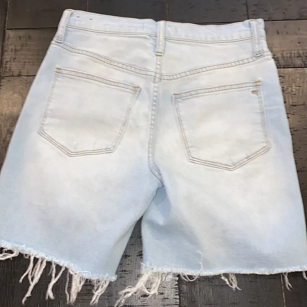 Madewell High Rise Denim Jorts Distressed Denim Jean Shorts‌‌‌‌‌‌‌‌‌‌‌‌‌‌‌‌‌‌