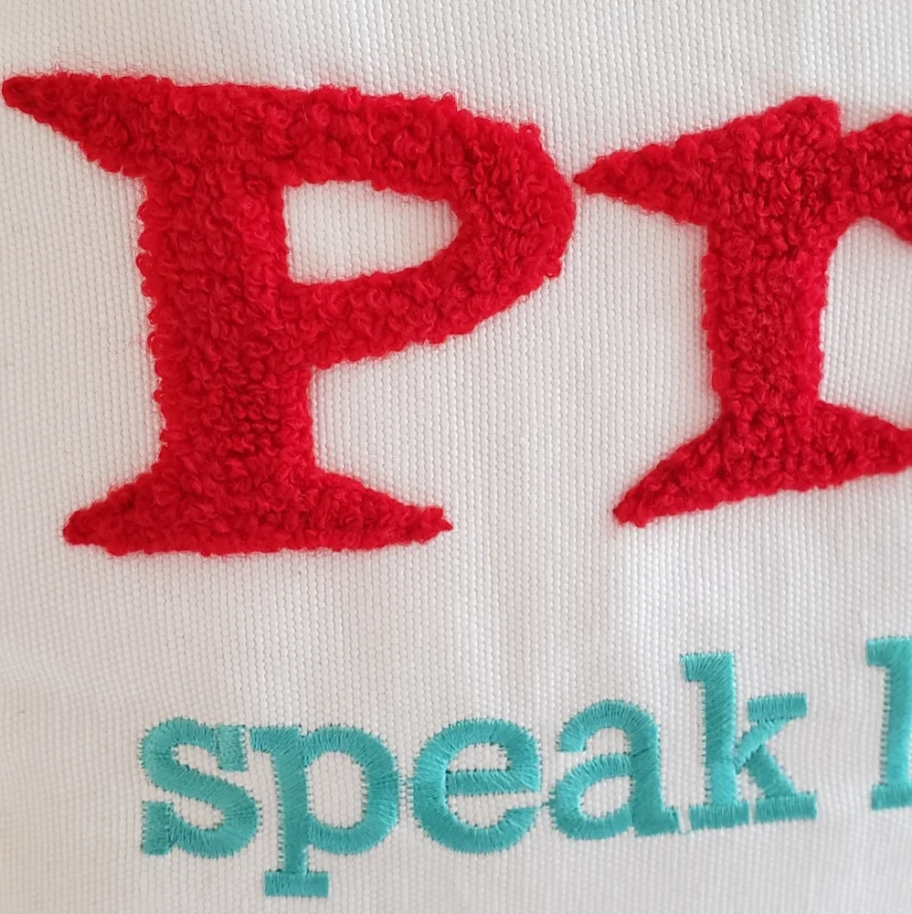 NWT Holiday Pillow with Pom Pom Trim - Presents