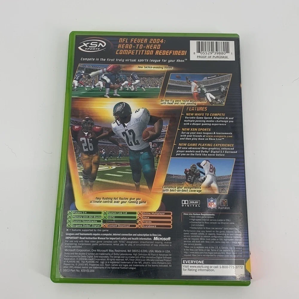 Xbox nfl fever