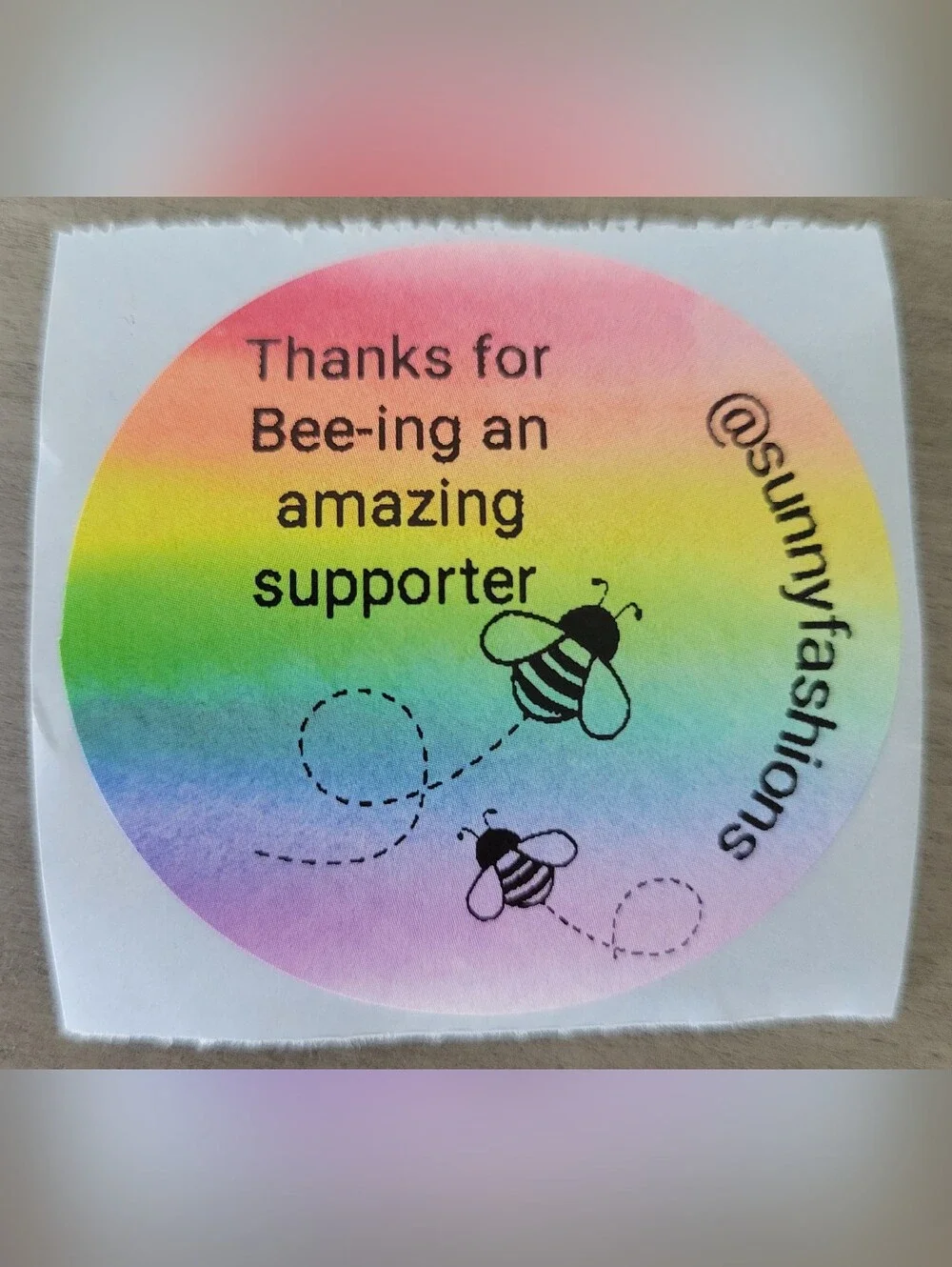 Hand Crafted bright rainbow