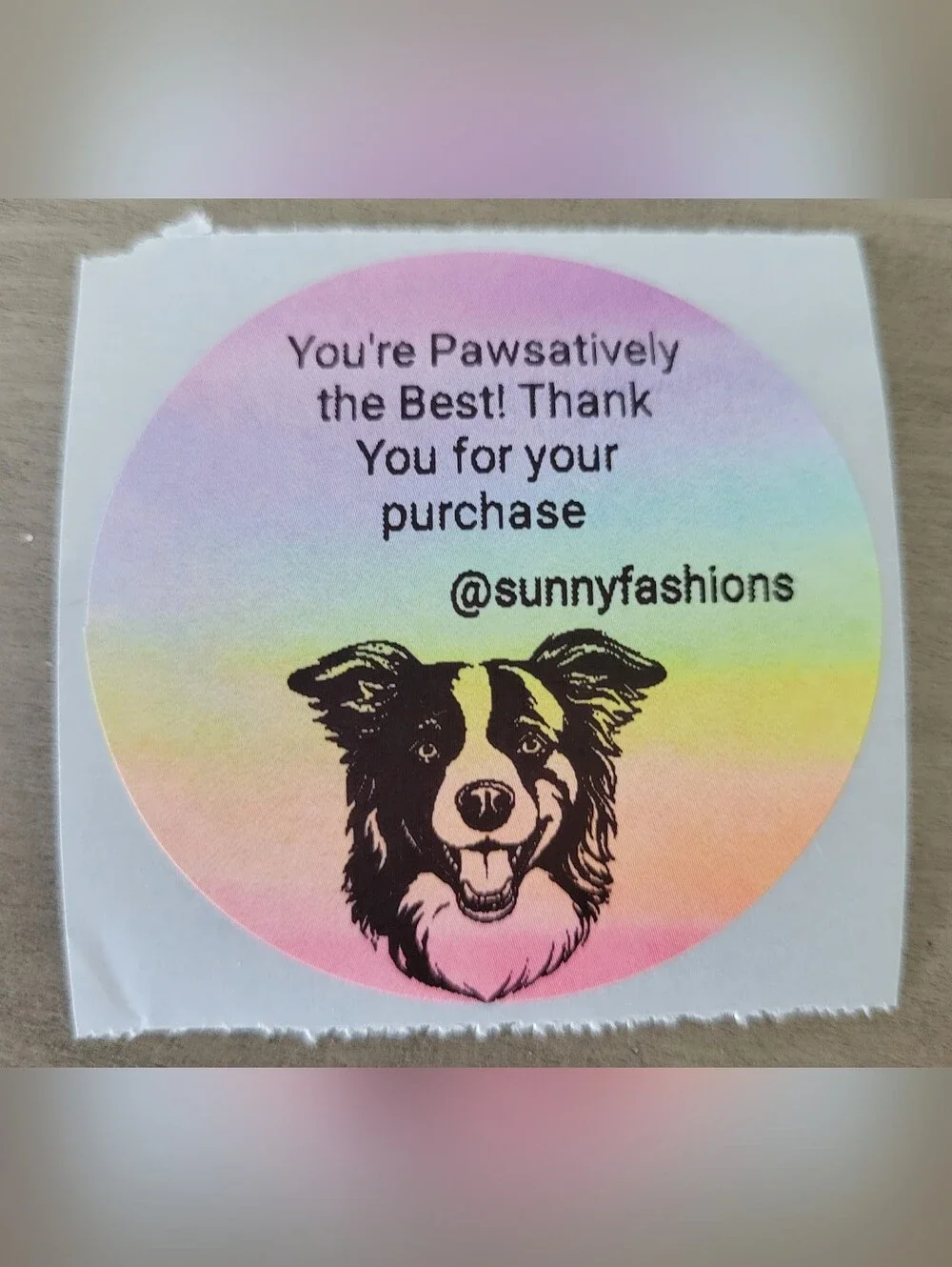 Hand Crafted bright rainbow