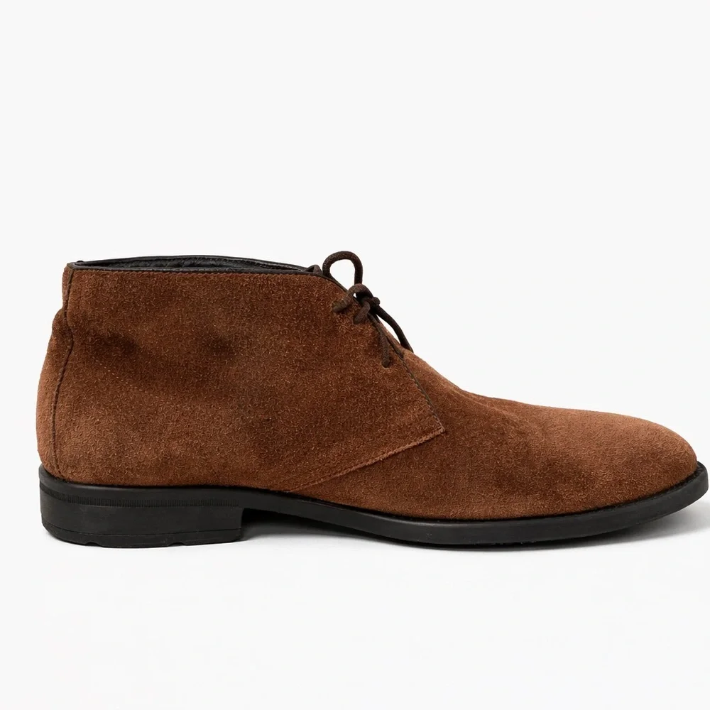 To Boot New York Conte Suede Chukka Boots Mens 11.5 Brown Italian Made