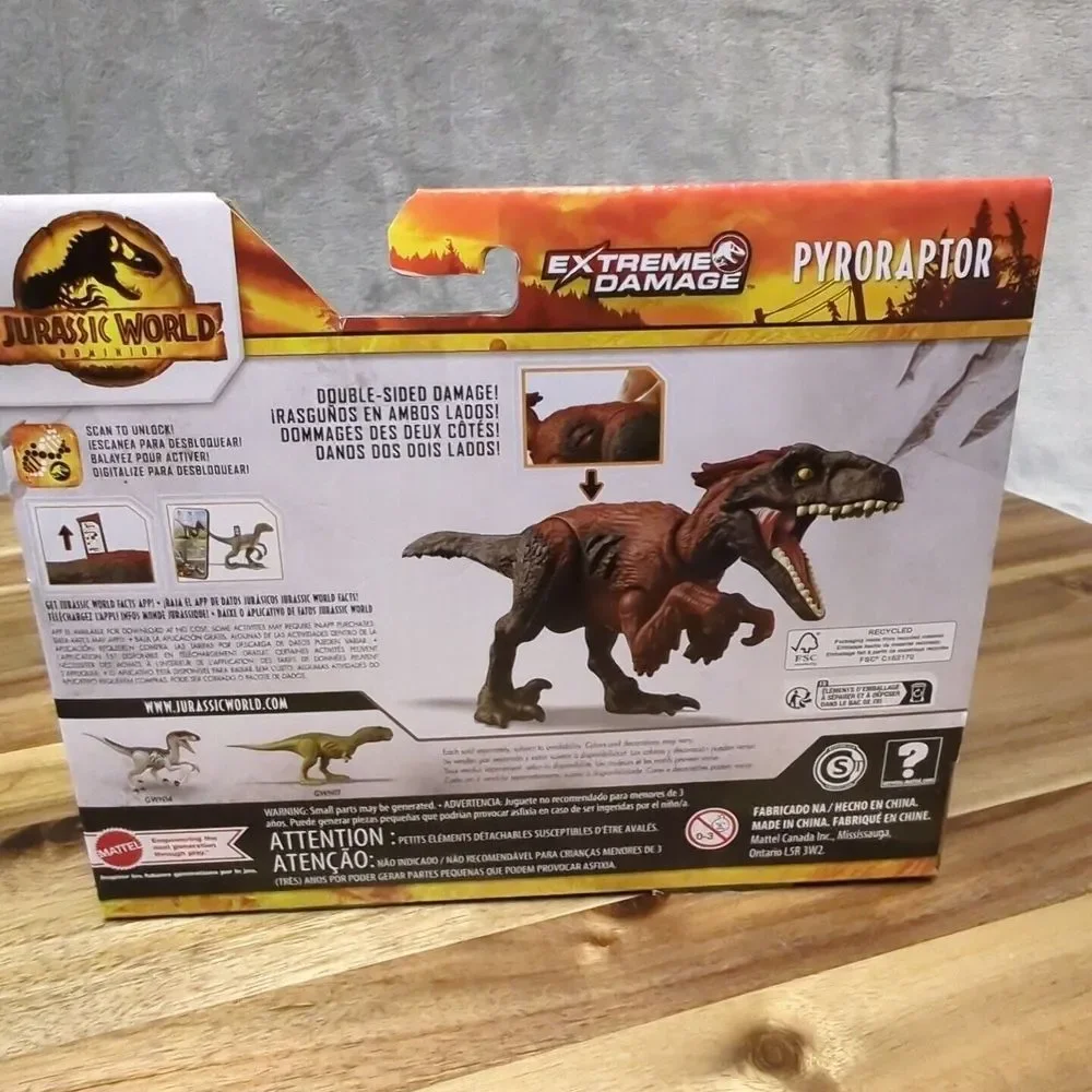 Jurassic‎ World Dominion Pyroraptor Extreme Damage Dino Mattel 2021