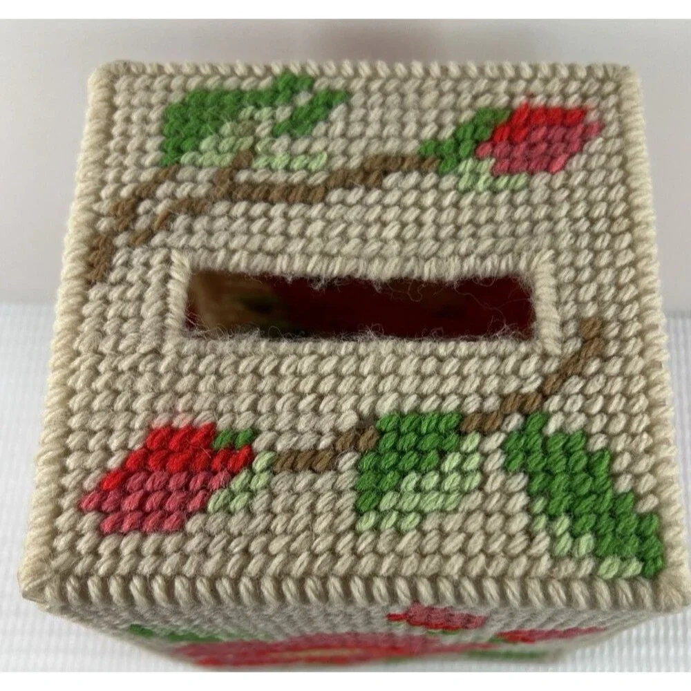Handmade vintage needlepoint